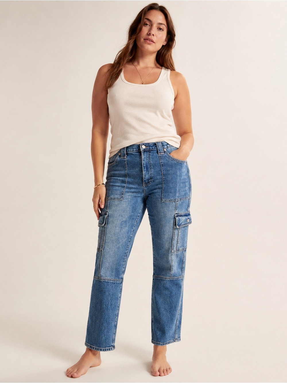 KanCan Avery Straight Leg Cargo‎ Jeans